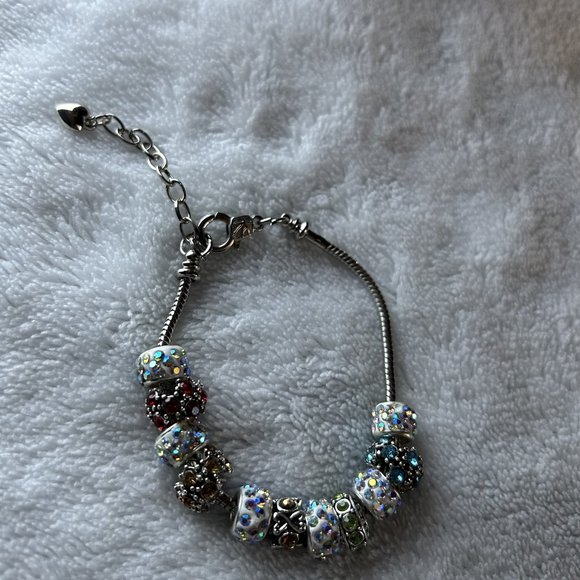 Handcrafted Rhinestone Bead bracelet - Picture 1 of 5